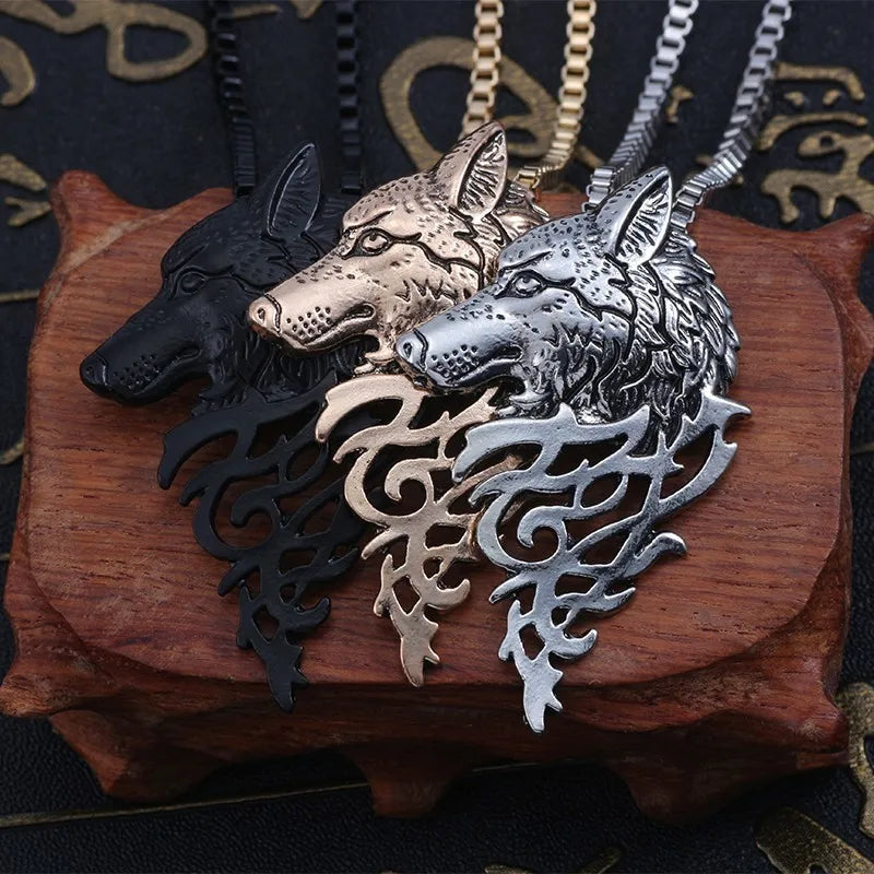 Lupine Legacy Pendant | Wolf Head Necklace