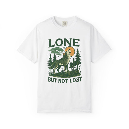 Lone But Not Lost | Graphic Wolf Shirt