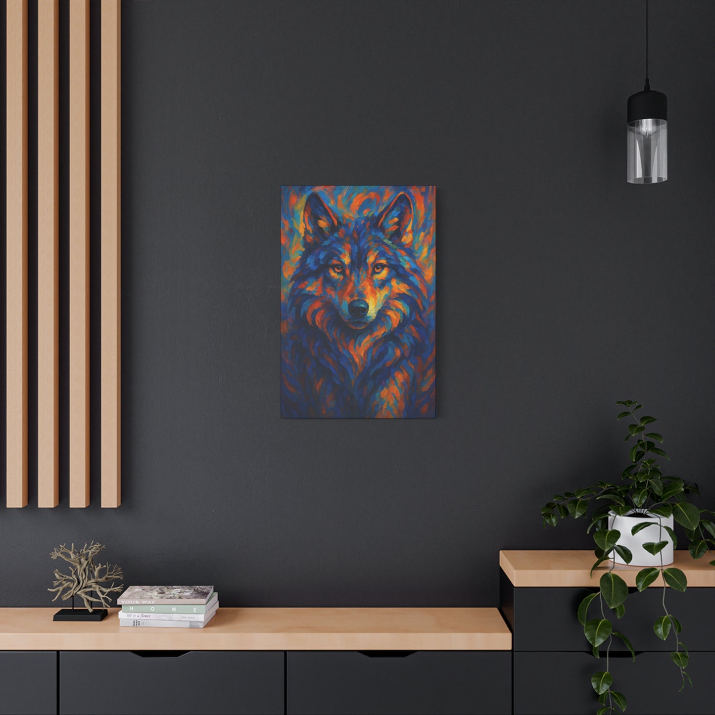Cindercrest Wolf | Nature Wolf Canvas Wall Art