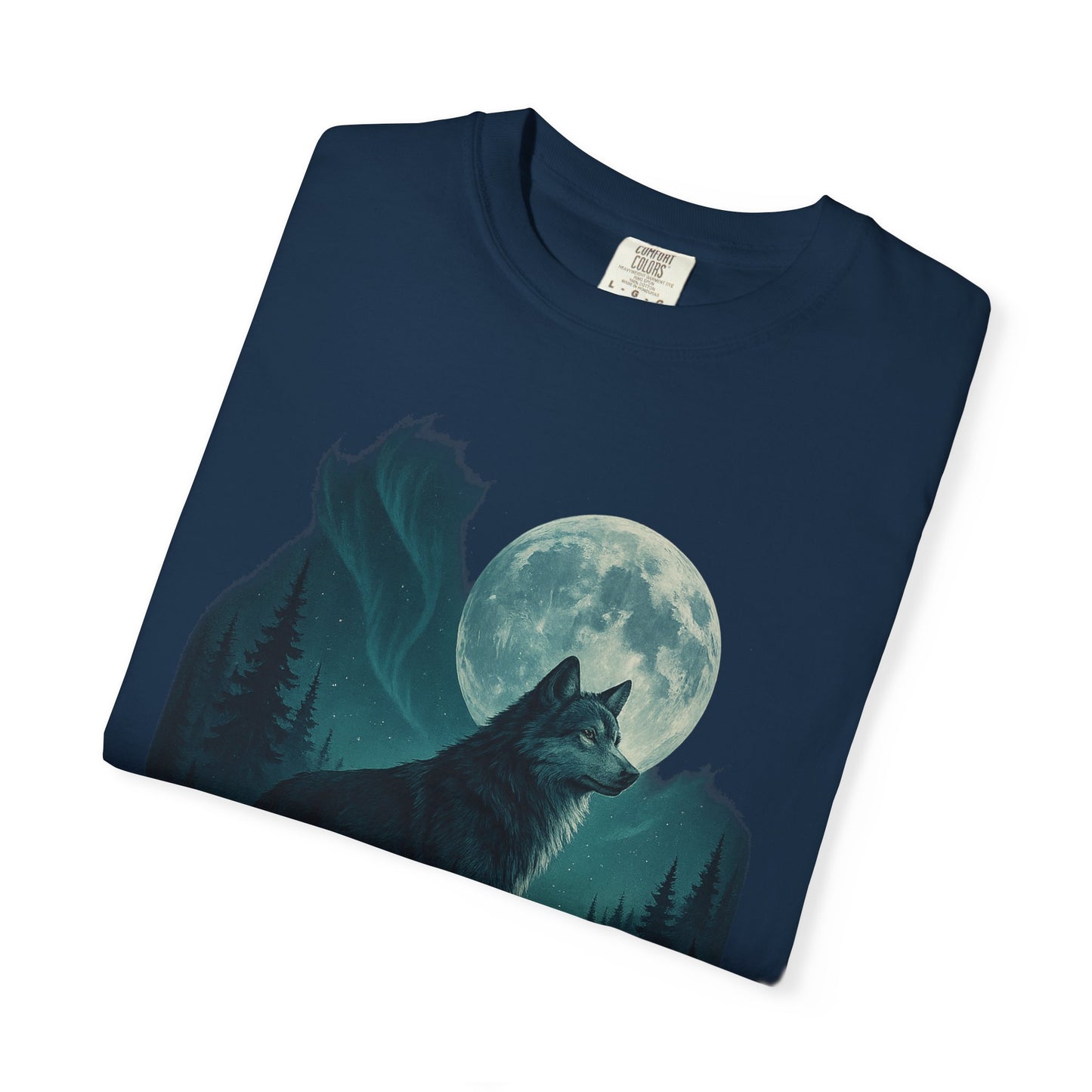 Moonrise Sentinel Wolf | Graphic Wolf Shirt