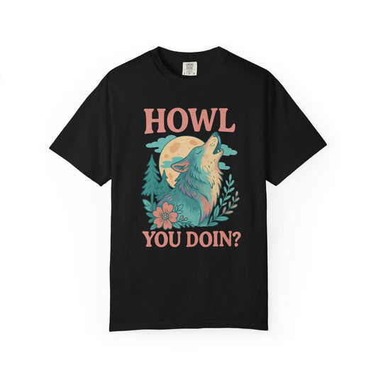 Softhowl Wolf – “Howl You Doin?” | Graphic Wolf Shirt