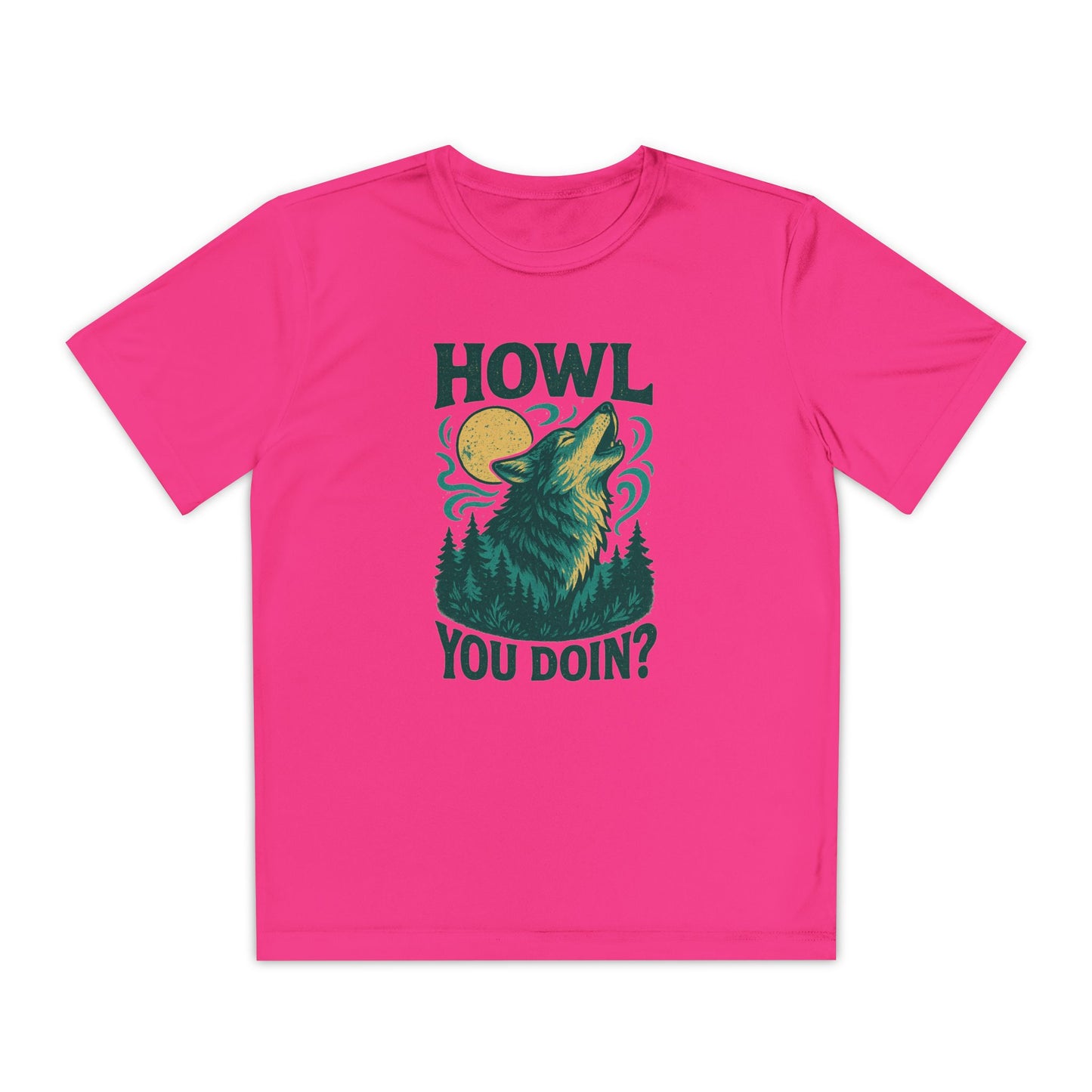 "Howl You Doin’?" Wolf | Youth Graphic Wolf Shirt