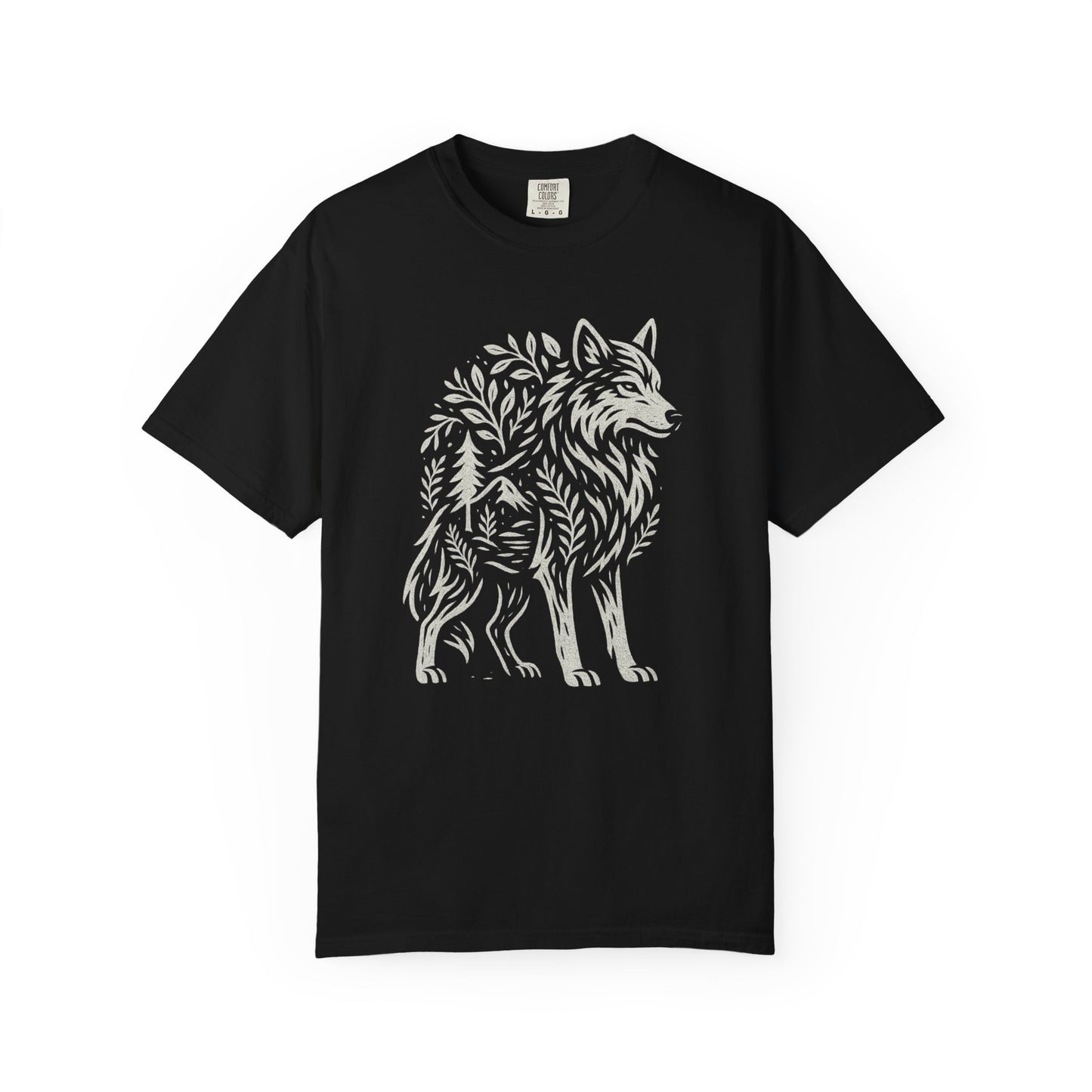 Rooted in Stillness | Graphic Wolf Shirt