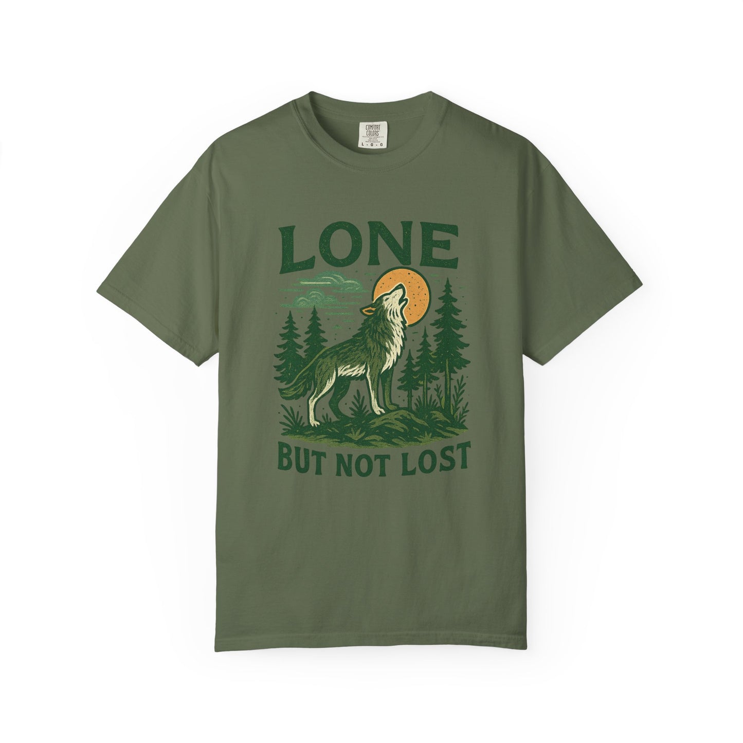 Lone But Not Lost | Graphic Wolf Shirt