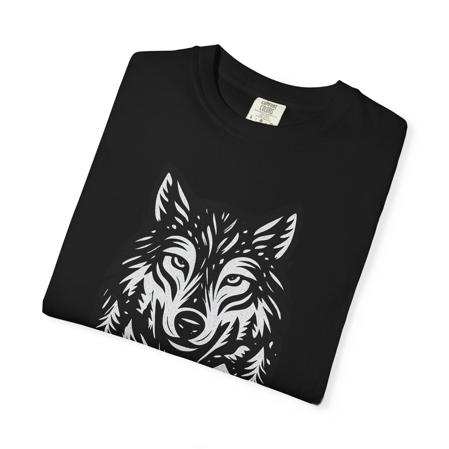 "Alpha Energy" Monochrome Wolf | Graphic Wolf Shirt
