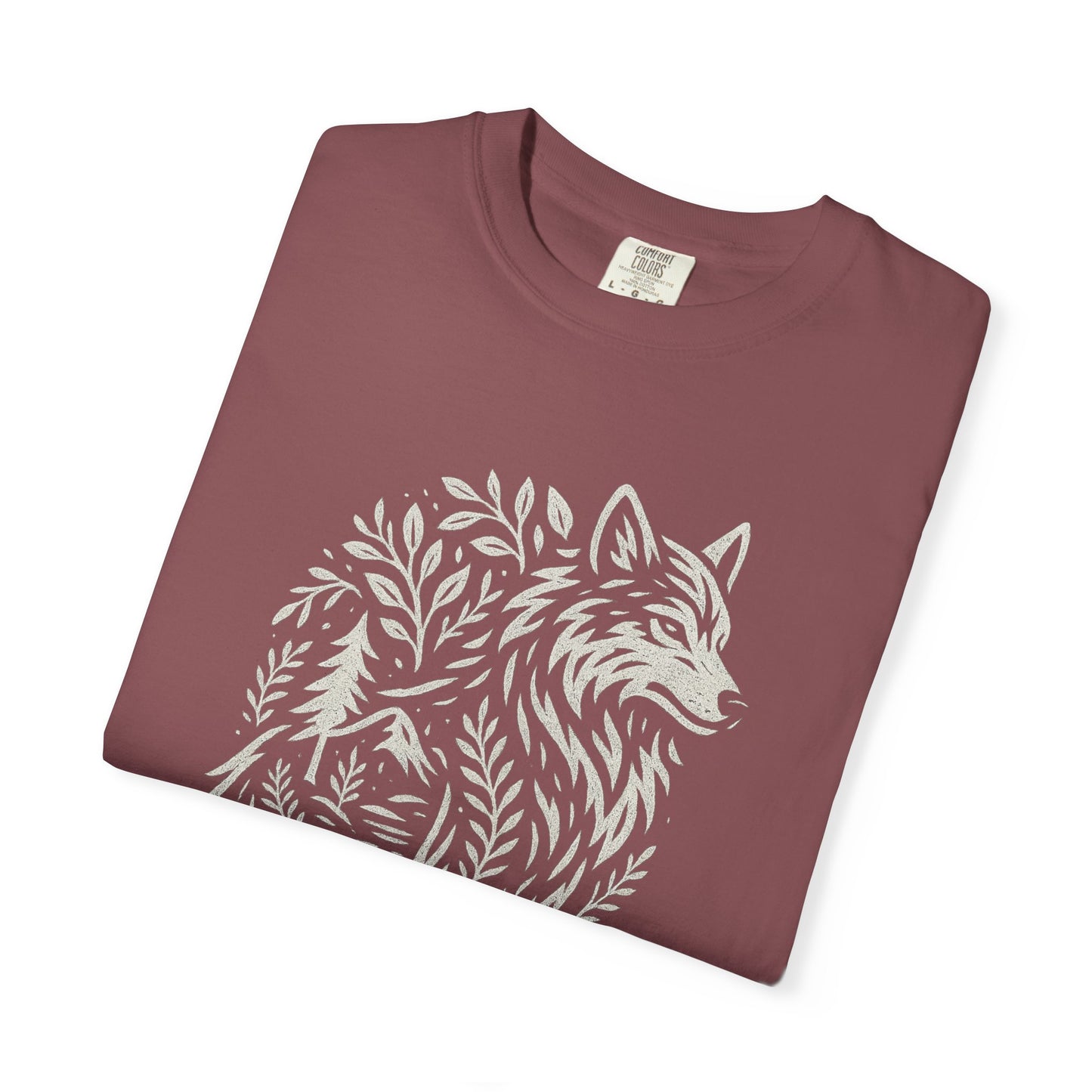 Rooted in Stillness | Graphic Wolf Shirt