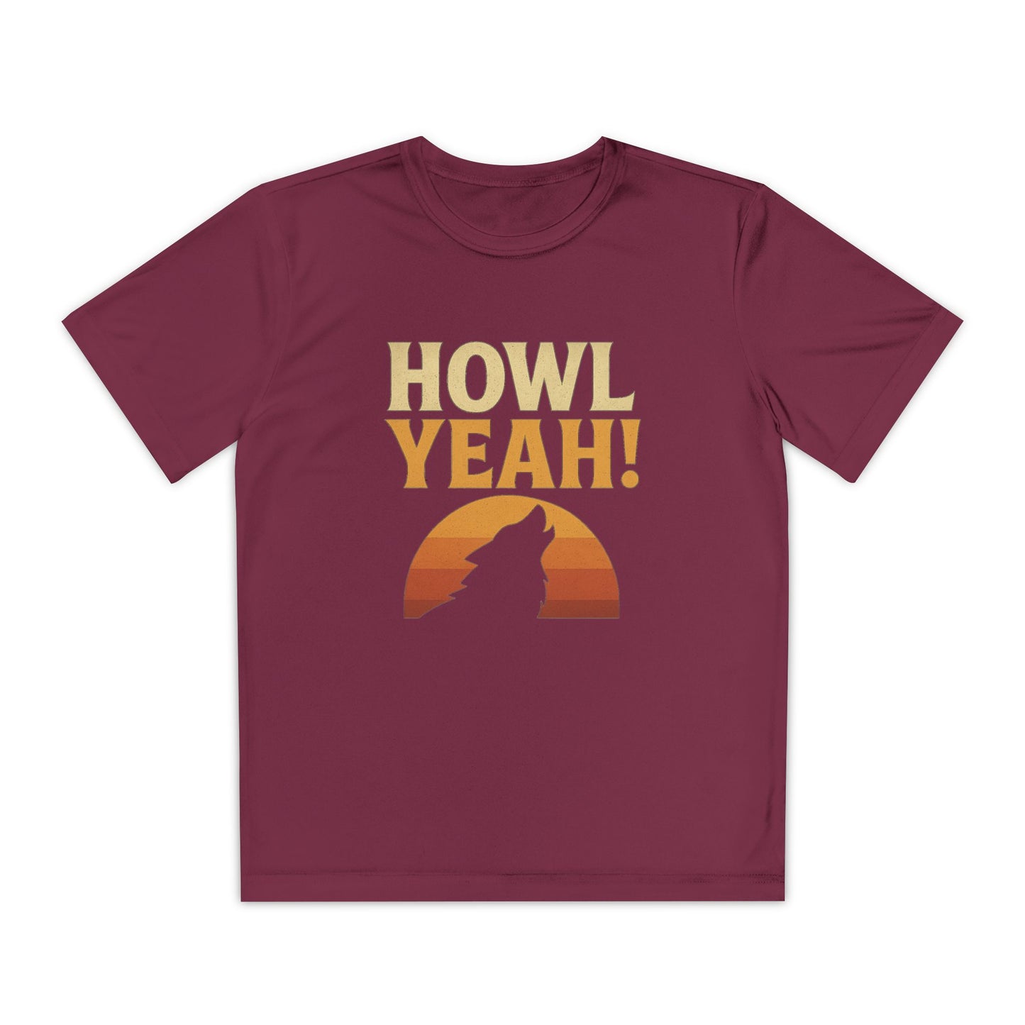 "Howl Yeah!" | Youth Graphic Wolf Shirt