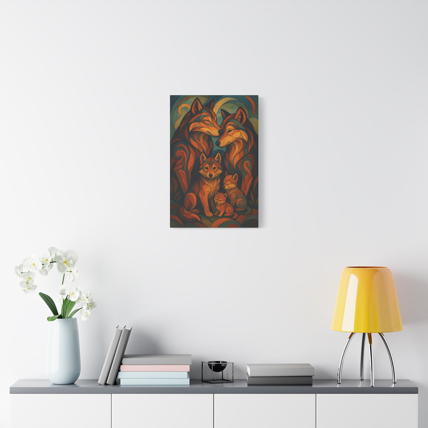 Denbound Wolf Pack | Nature Wolf Canvas Wall Art