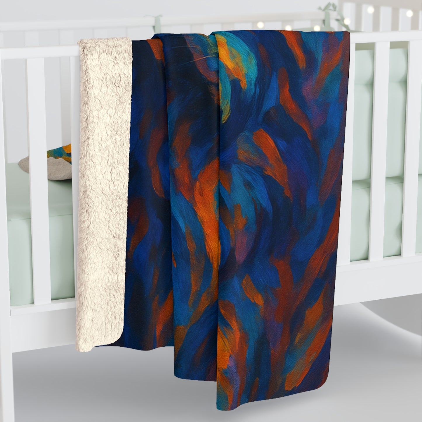 Cindercrest Wolf | Nature Wolf Large Sherpa Blanket