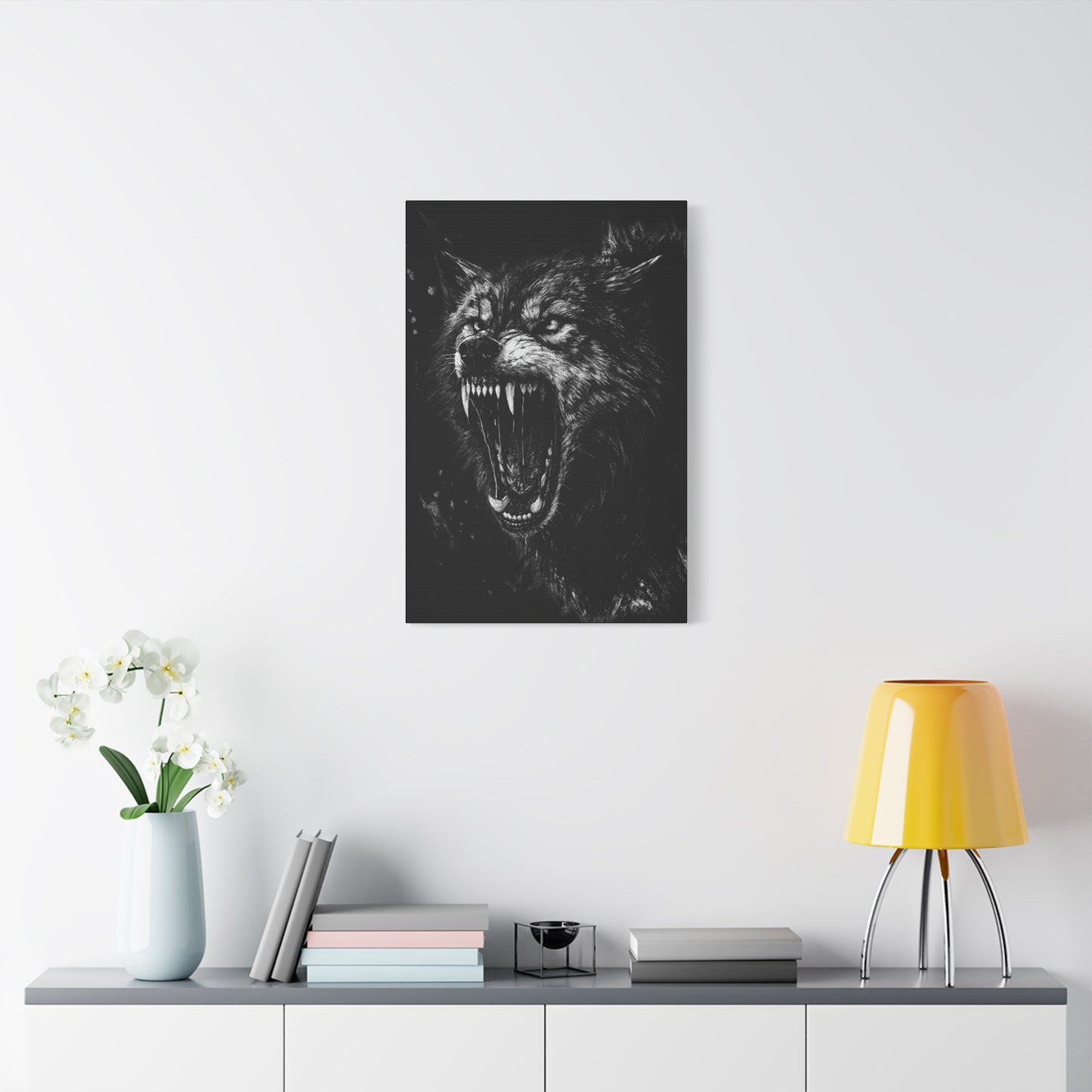 Deathhowl Wolf | Nature Wolf Canvas Wall Art
