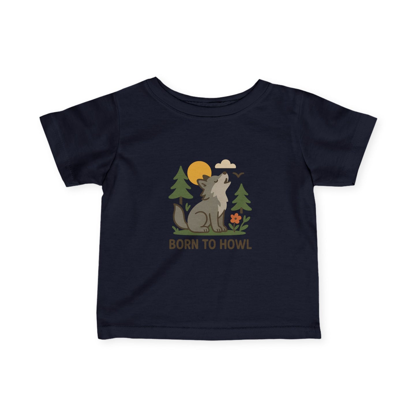 "Born to Howl" | Baby Wolf Shirt