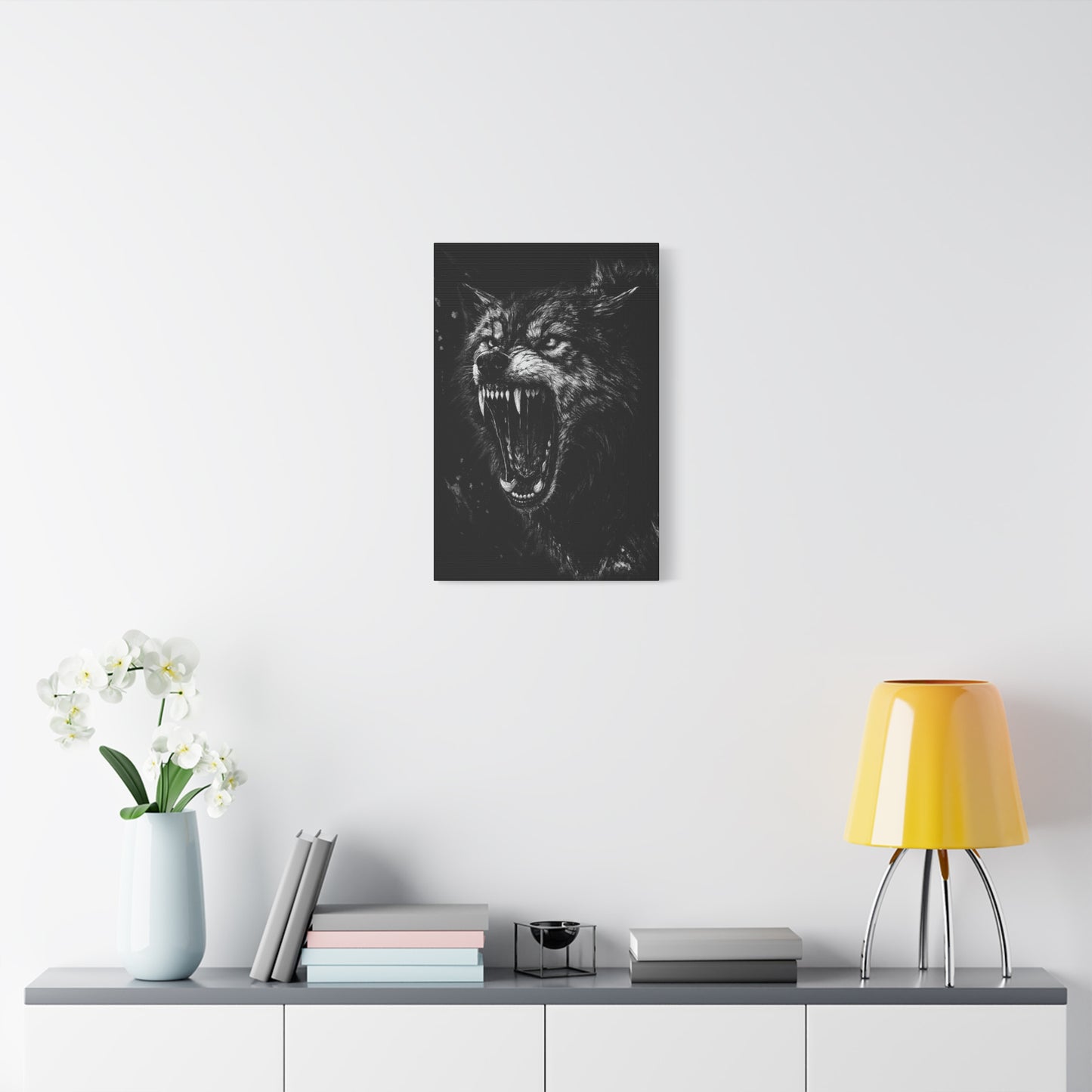 Deathhowl Wolf | Nature Wolf Canvas Wall Art