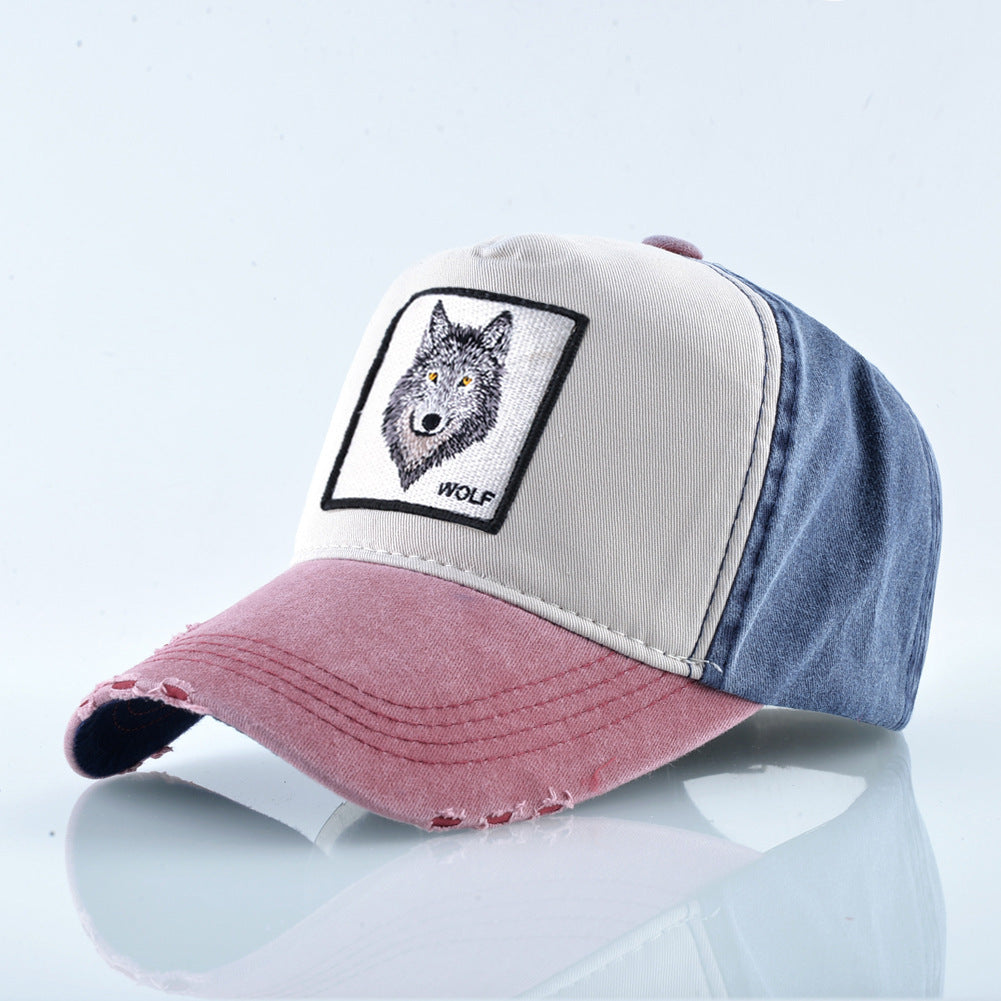 Grey Wolf Cap | Embroidered Baseball Hat