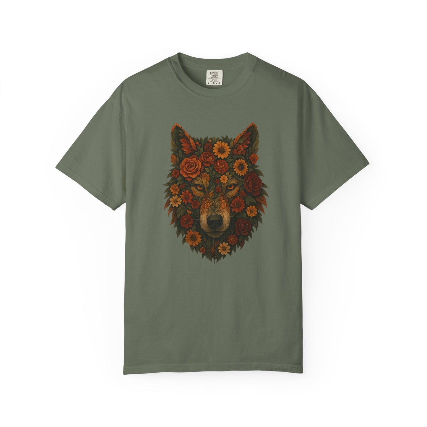 Emberbloom Wolf | Graphic Wolf Shirt