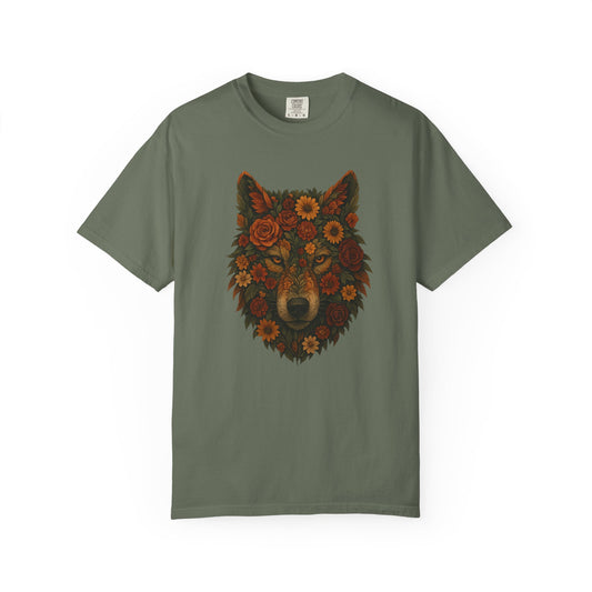 Emberbloom Wolf | Graphic Wolf Shirt