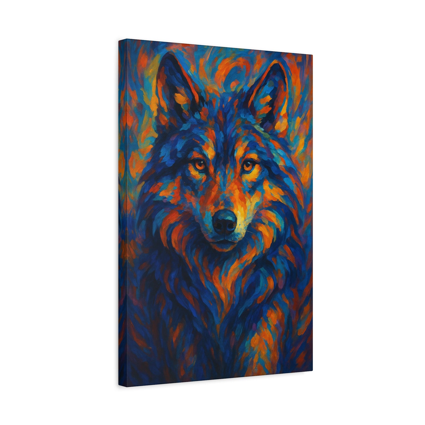 Cindercrest Wolf | Nature Wolf Canvas Wall Art
