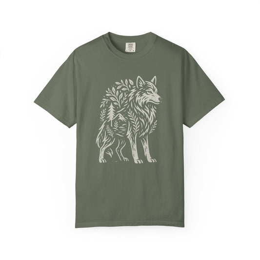 Rooted in Stillness | Graphic Wolf Shirt