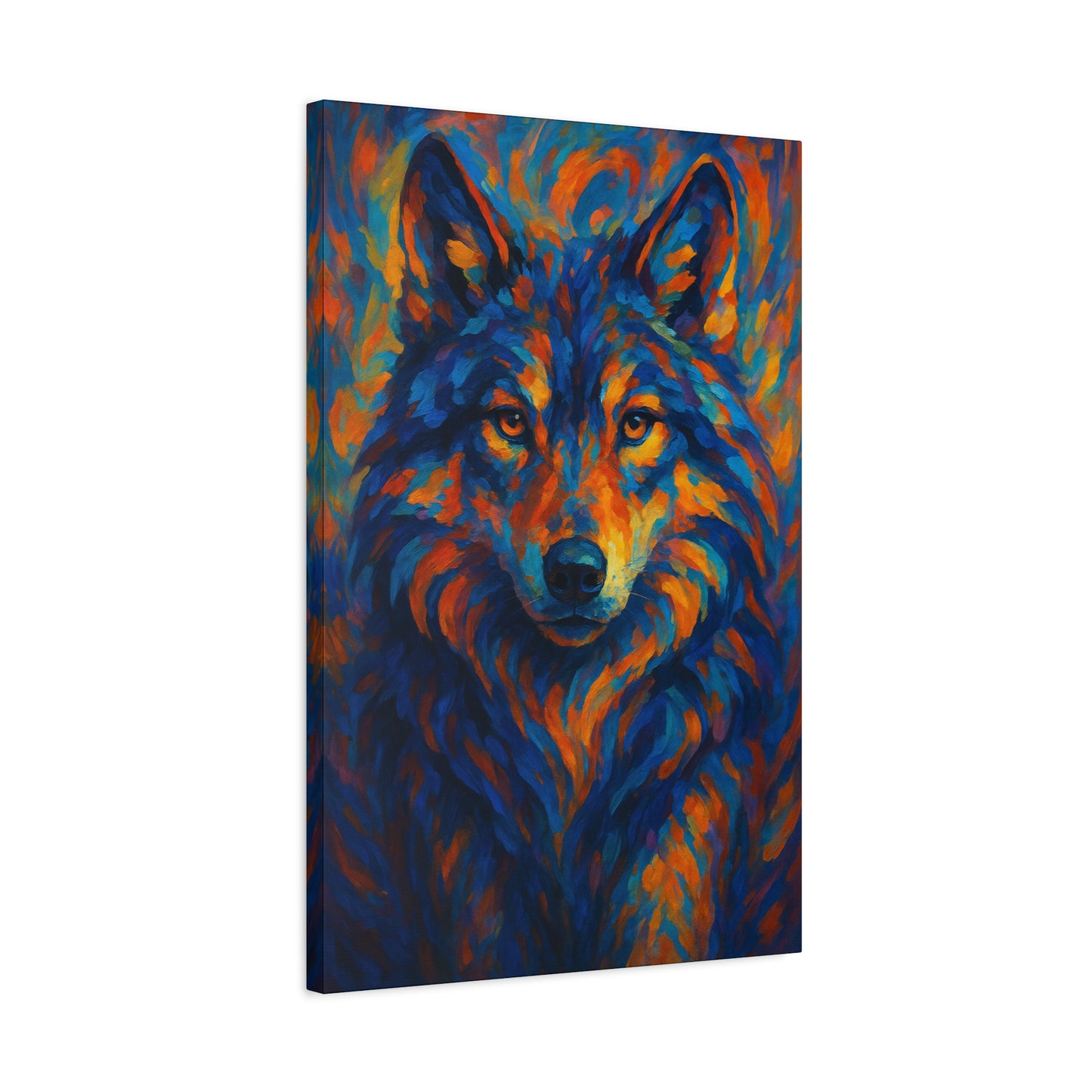 Cindercrest Wolf | Nature Wolf Canvas Wall Art