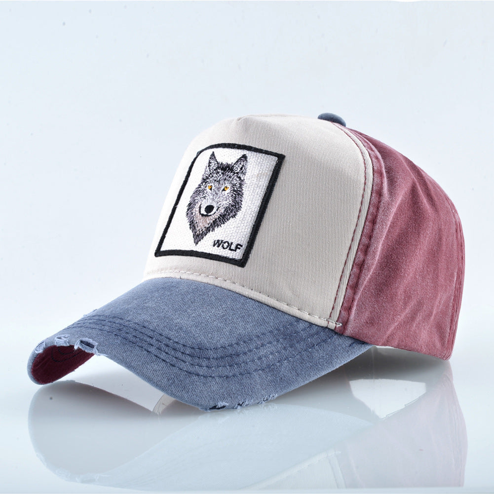 Grey Wolf Cap | Embroidered Baseball Hat