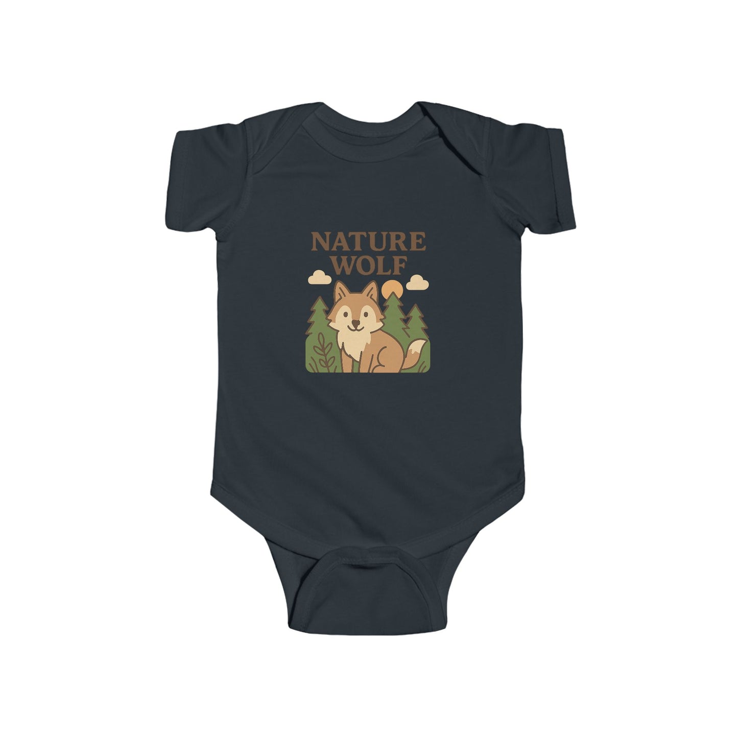 Little "Nature Wolf" | Baby Bodysuit