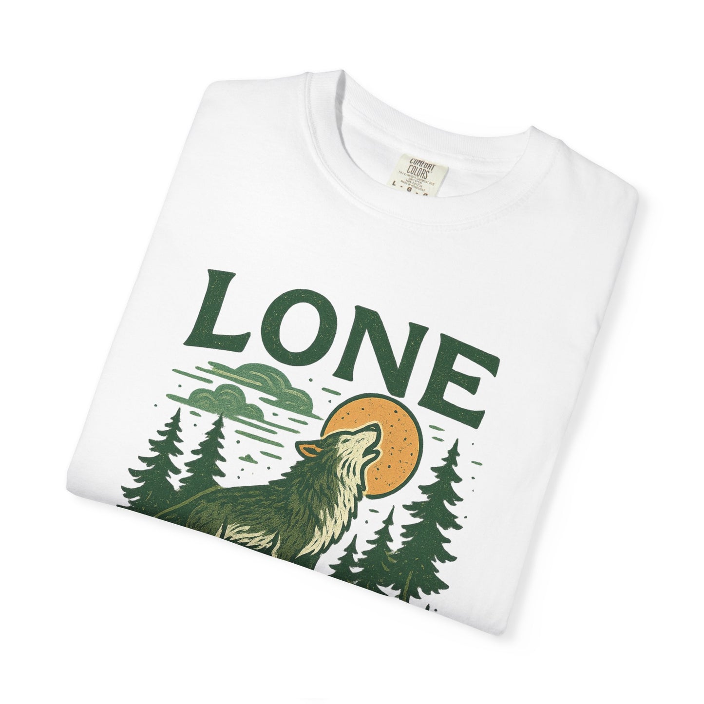 Lone But Not Lost | Graphic Wolf Shirt