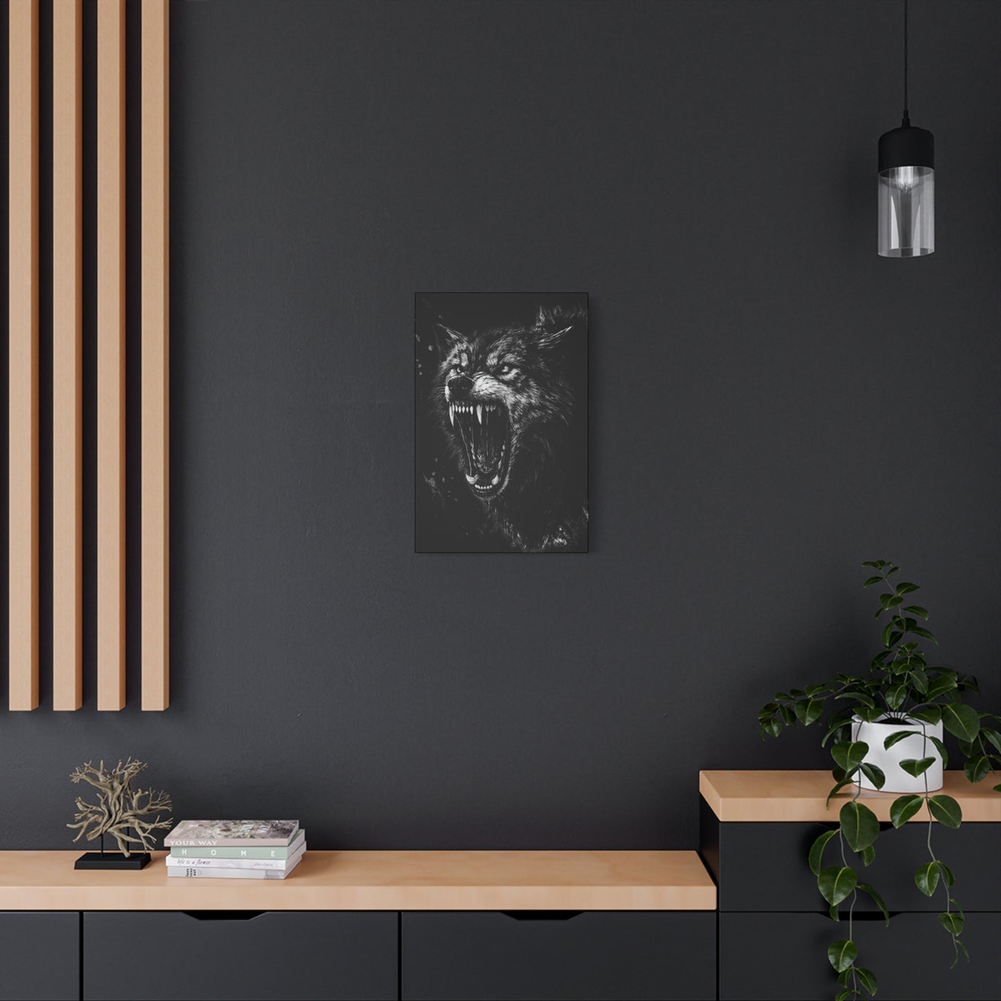 Deathhowl Wolf | Nature Wolf Canvas Wall Art