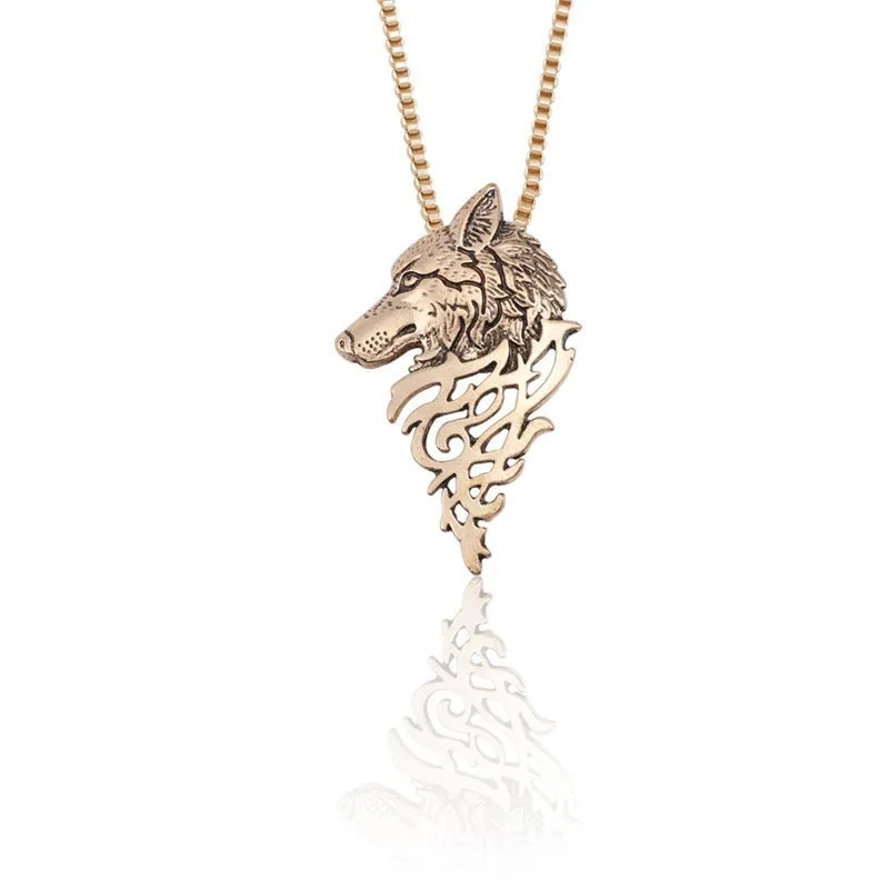 Lupine Legacy Pendant | Wolf Head Necklace