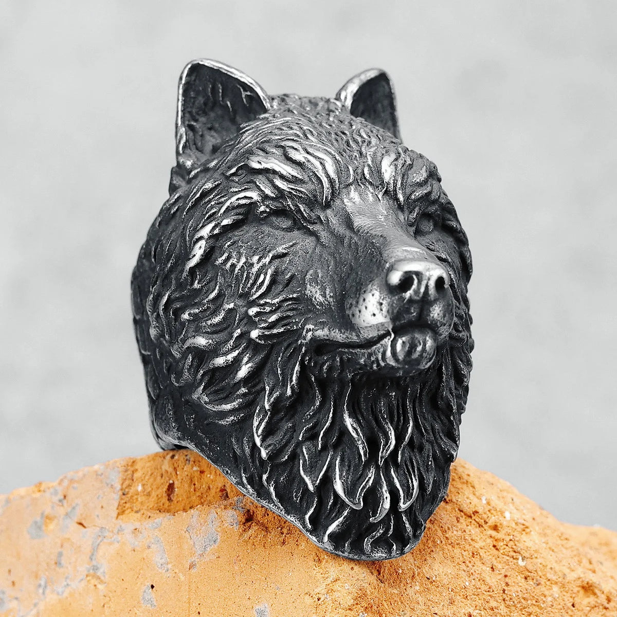 Night Wolf - Stainless Steel Ring