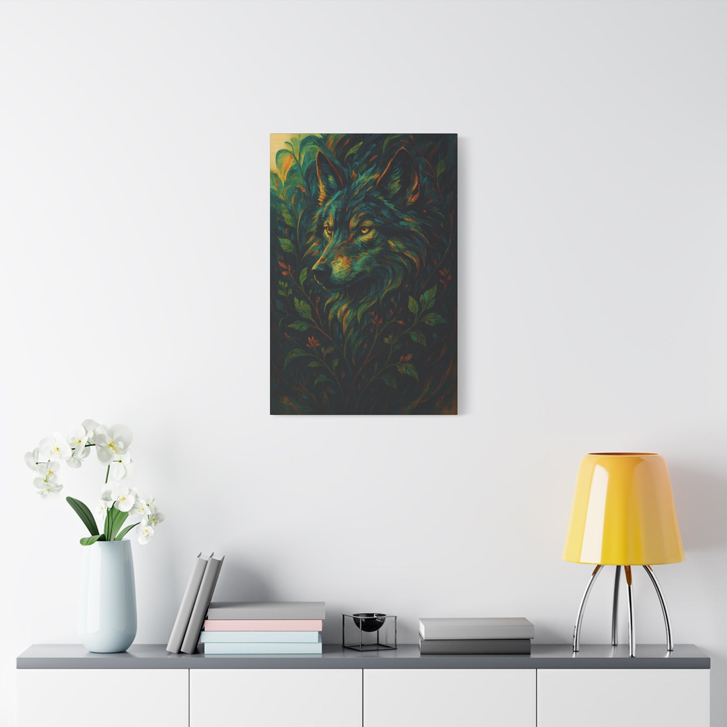 Evergaze Wolf | Nature Wolf Canvas Wall Art