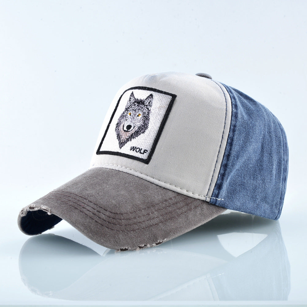 Grey Wolf Cap | Embroidered Baseball Hat