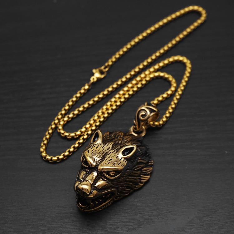 Ironfang | Wolf Head Pendant Necklace