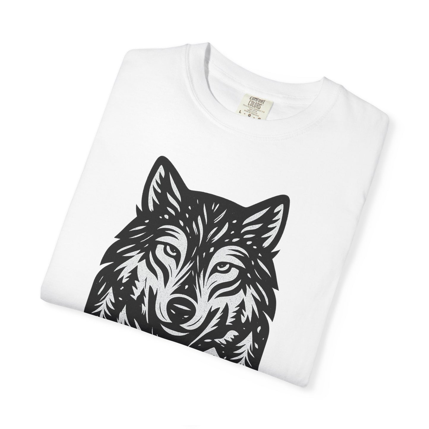 "Alpha Energy" Monochrome Wolf | Graphic Wolf Shirt