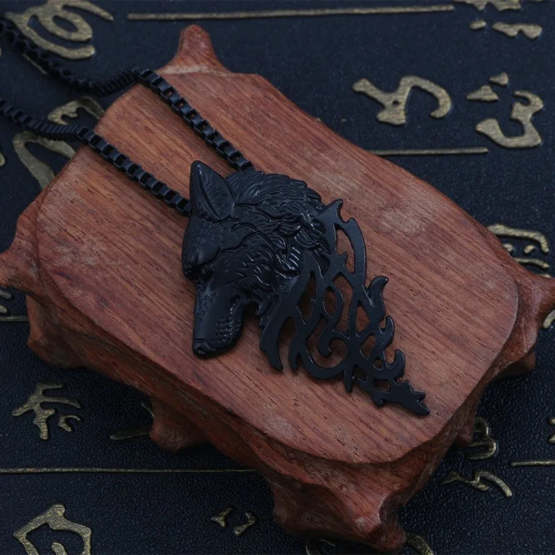 Lupine Legacy Pendant | Wolf Head Necklace