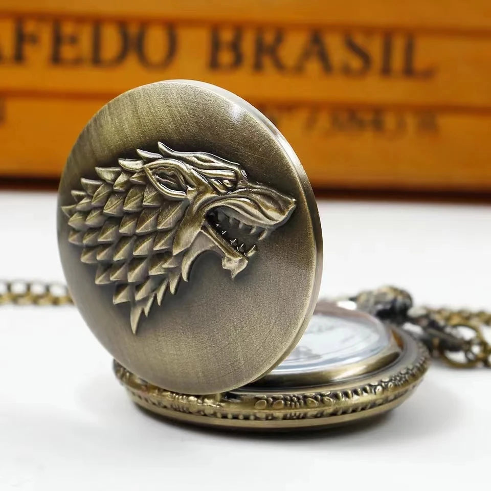 Lupine Timekeeper | Wolf Pocket Watch