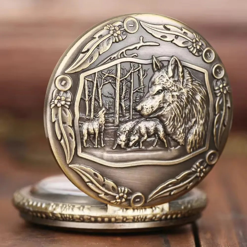 Vintage Winter Wolf | Pocket Watch