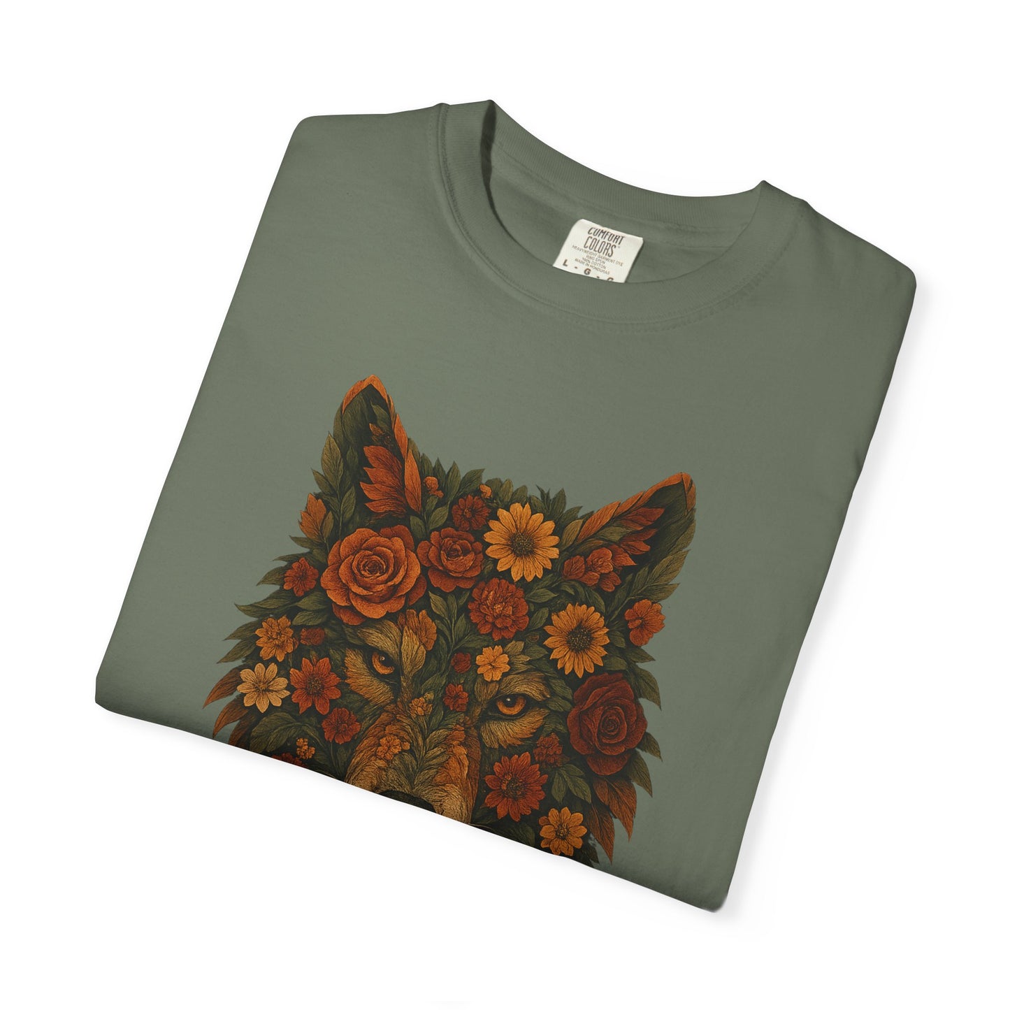 Emberbloom Wolf | Graphic Wolf Shirt