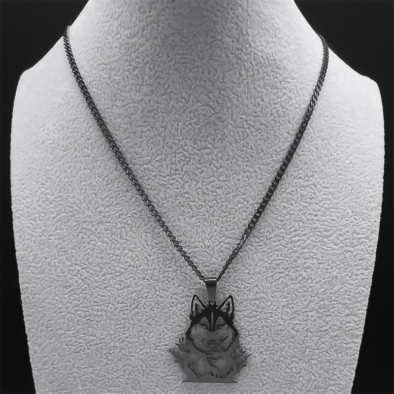 Forestlight Guardian | Gold Wolf Pendant Necklace
