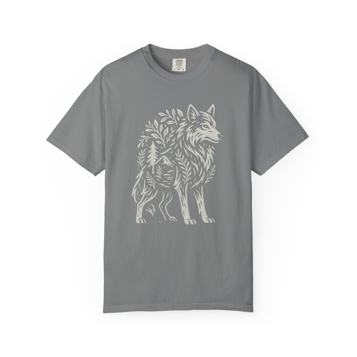 Rooted in Stillness | Graphic Wolf Shirt