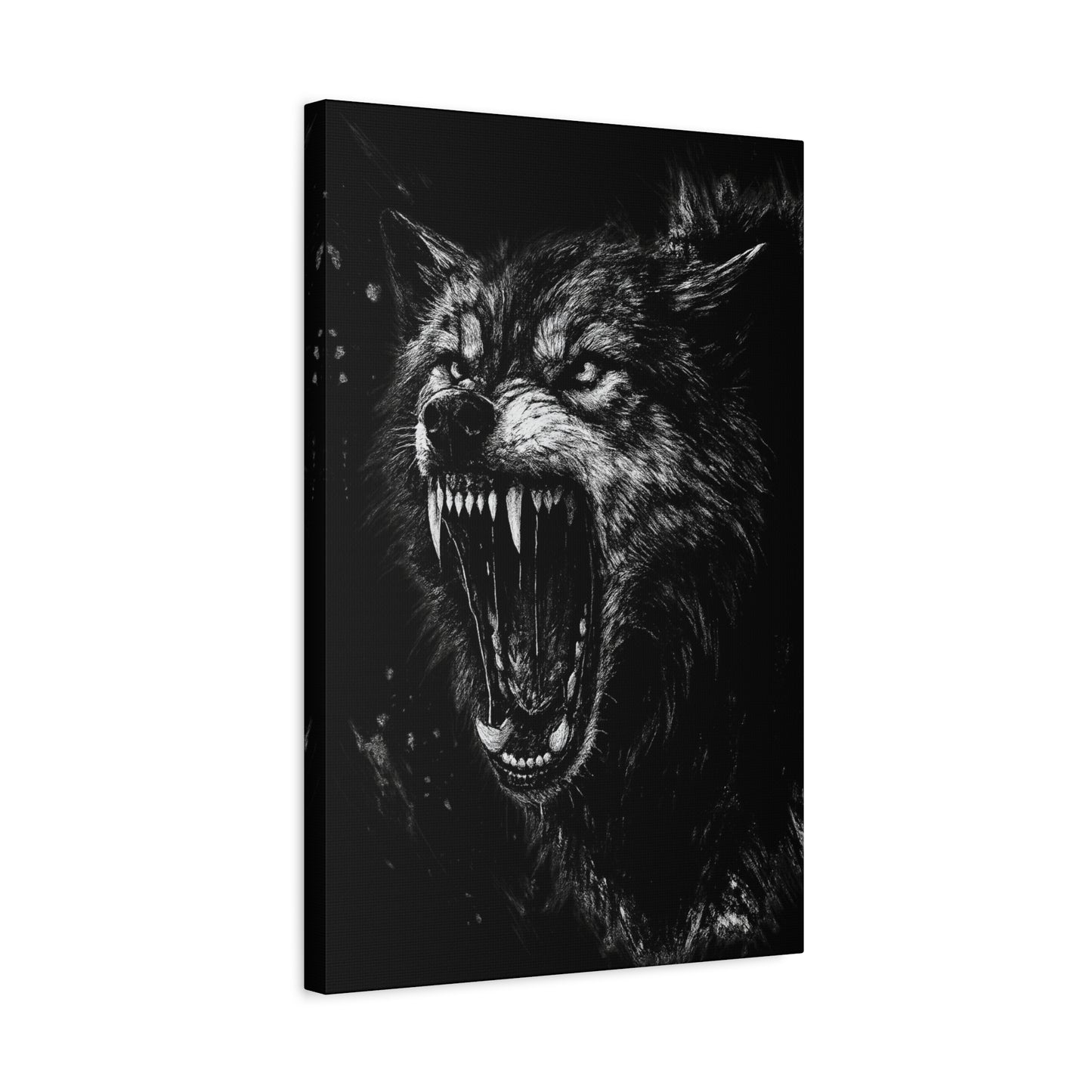 Deathhowl Wolf | Nature Wolf Canvas Wall Art