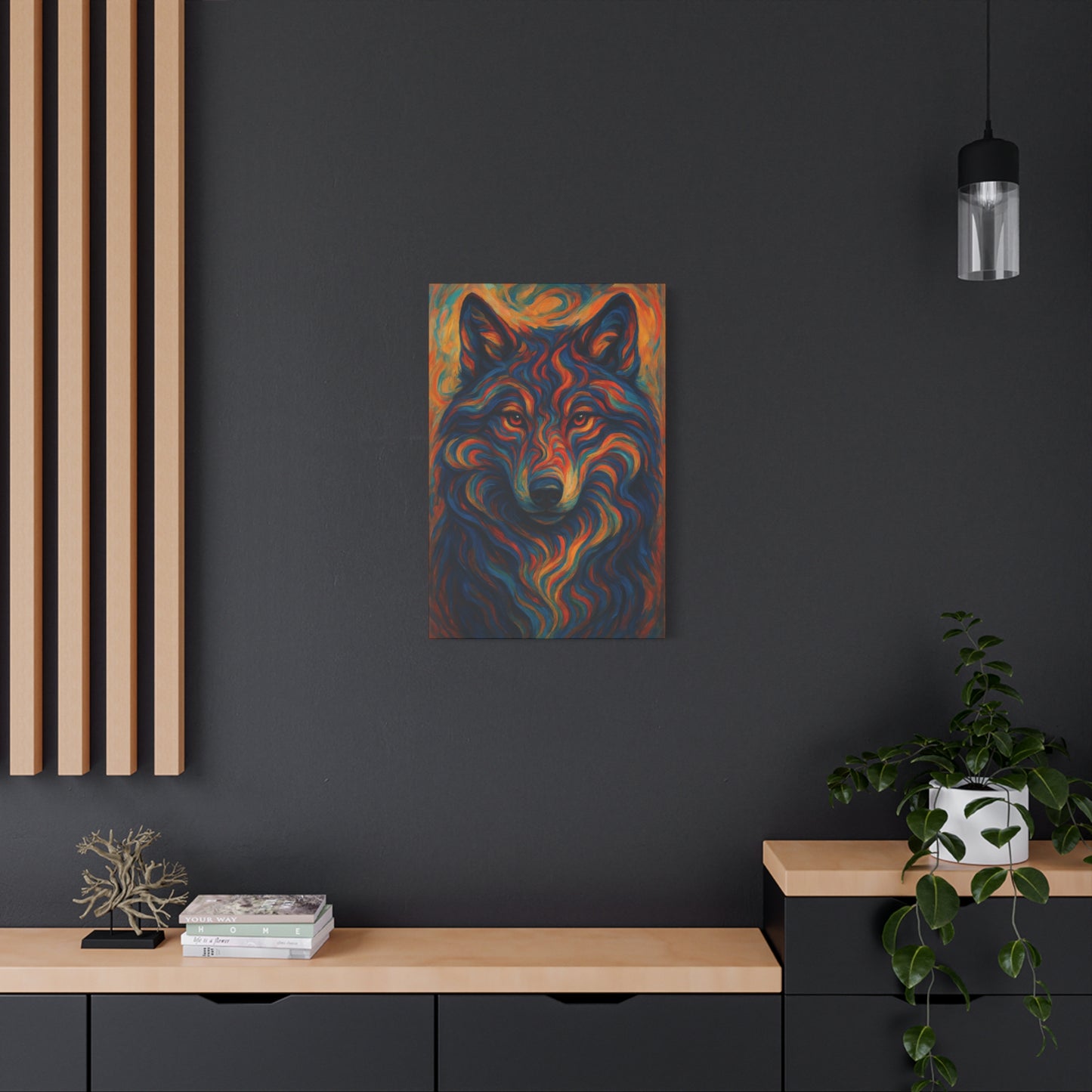 Blazefur Wolf | Nature Wolf Canvas Wall Art