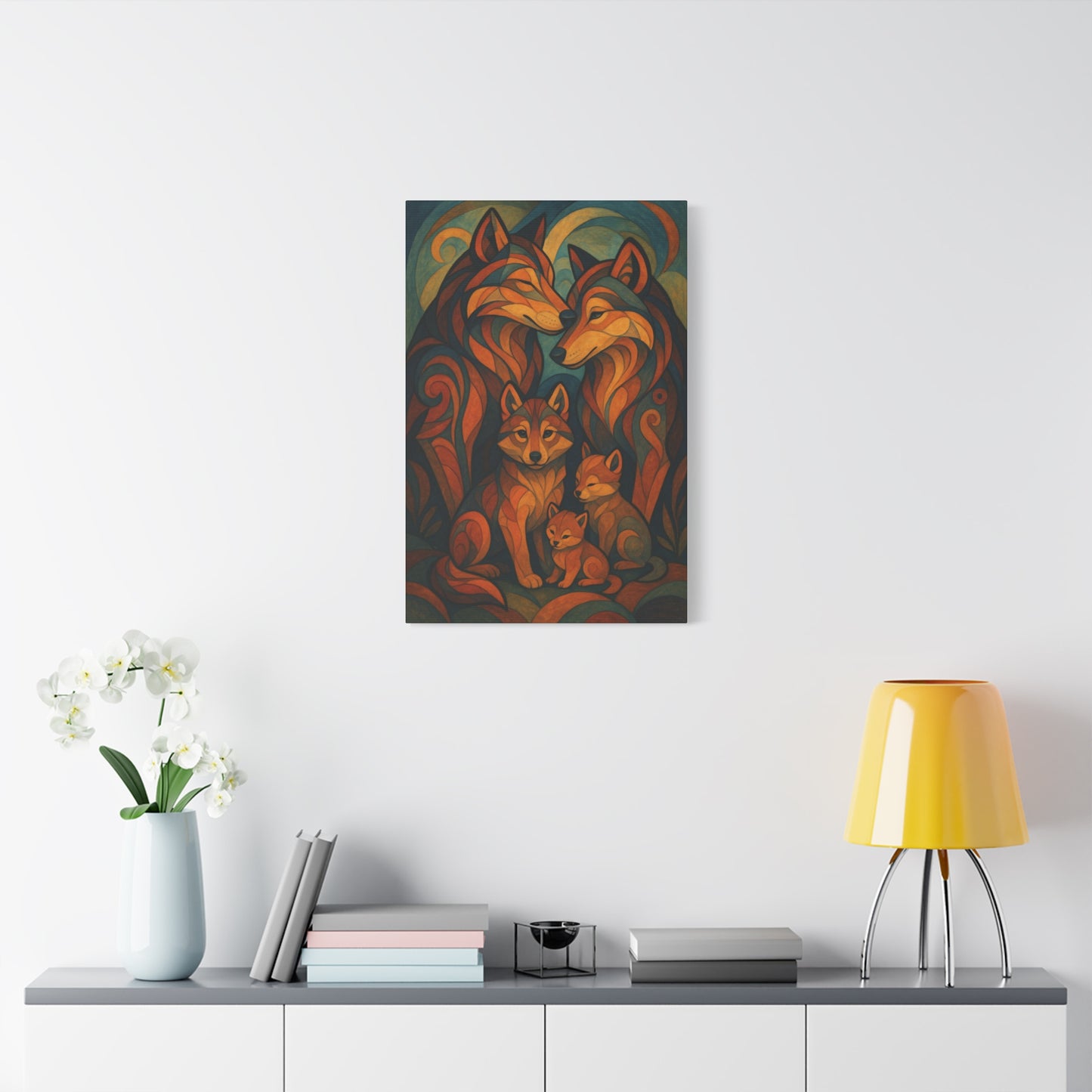 Denbound Wolf Pack | Nature Wolf Canvas Wall Art