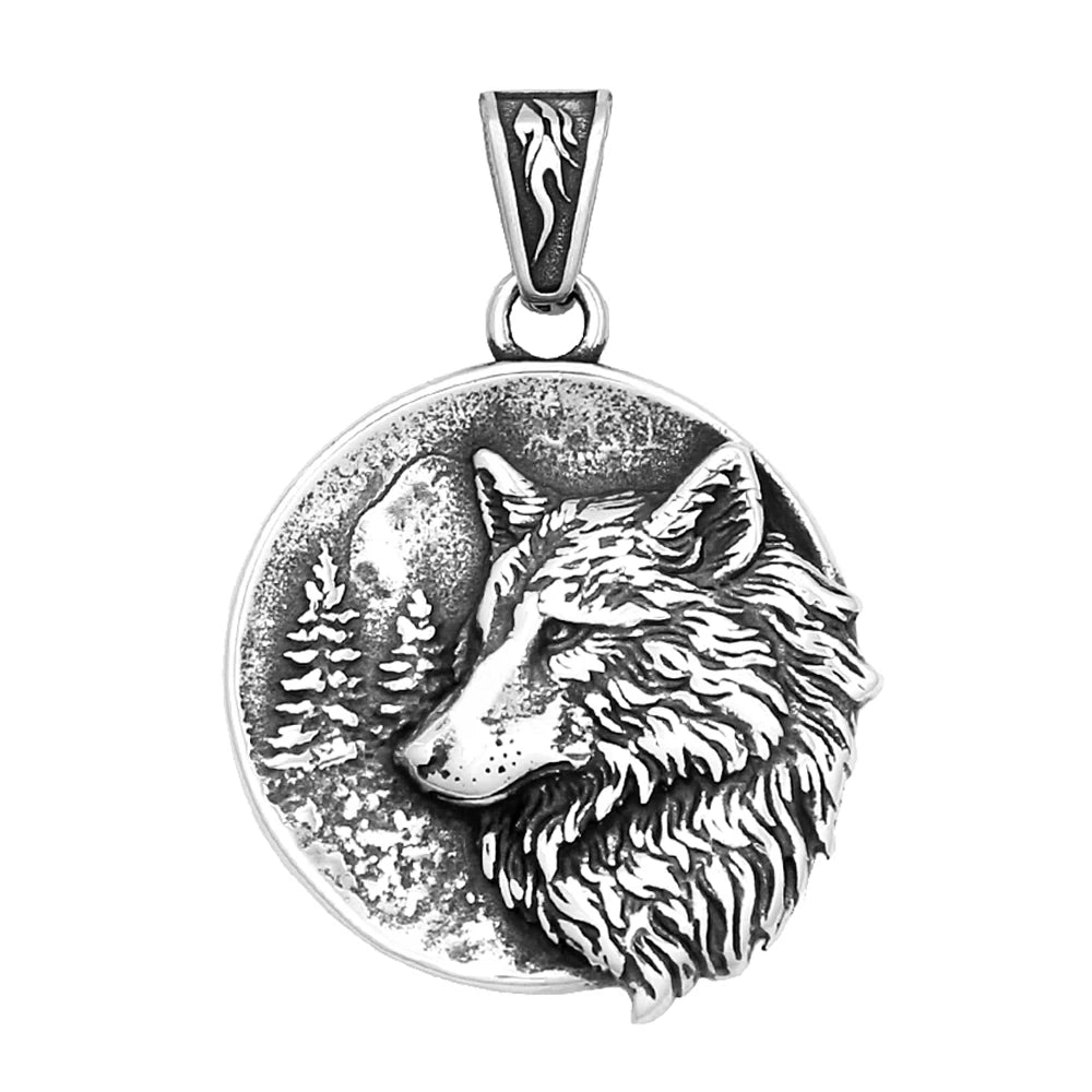 Ironclaw Wolf Pendant – 316L Stainless Steel Necklace