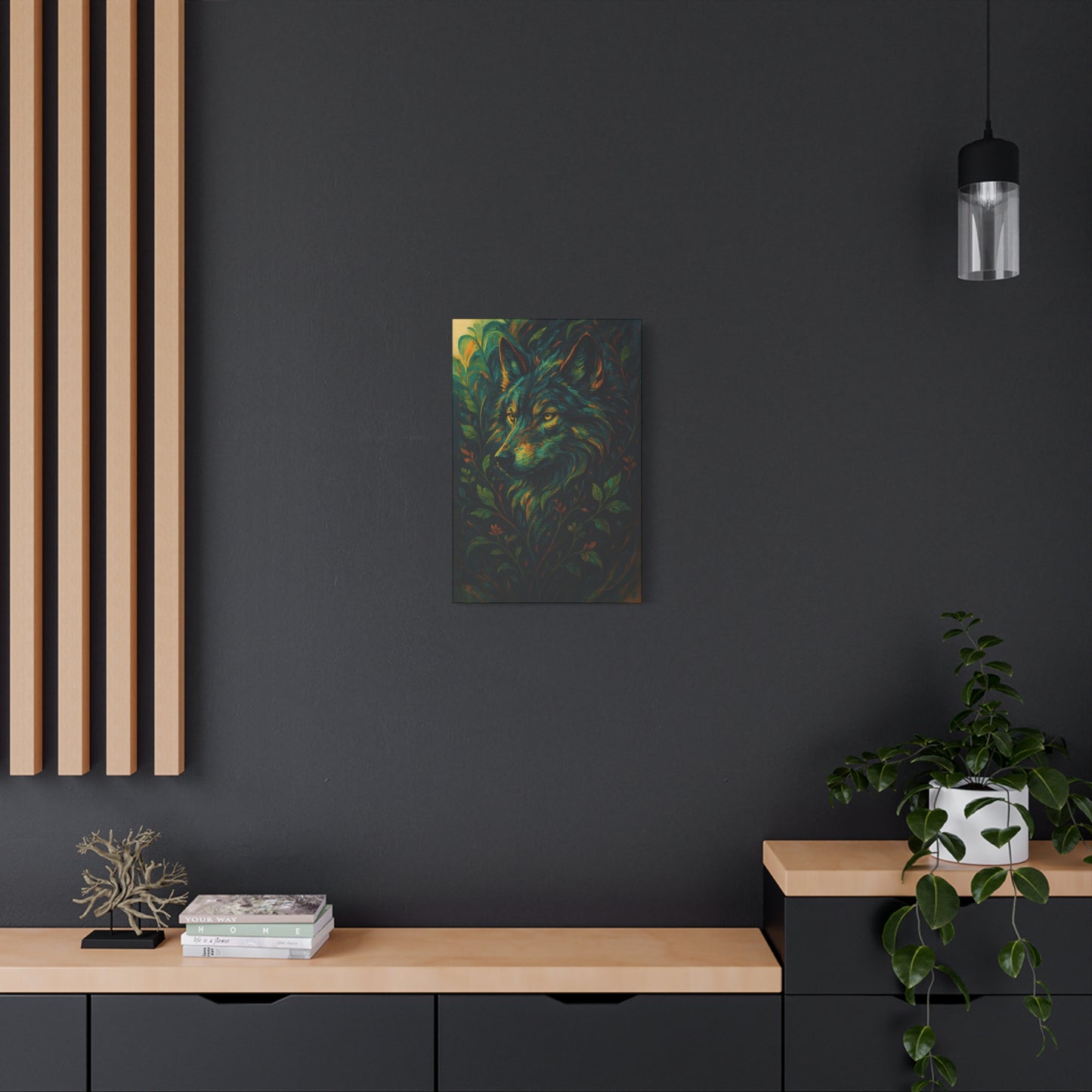 Evergaze Wolf | Nature Wolf Canvas Wall Art