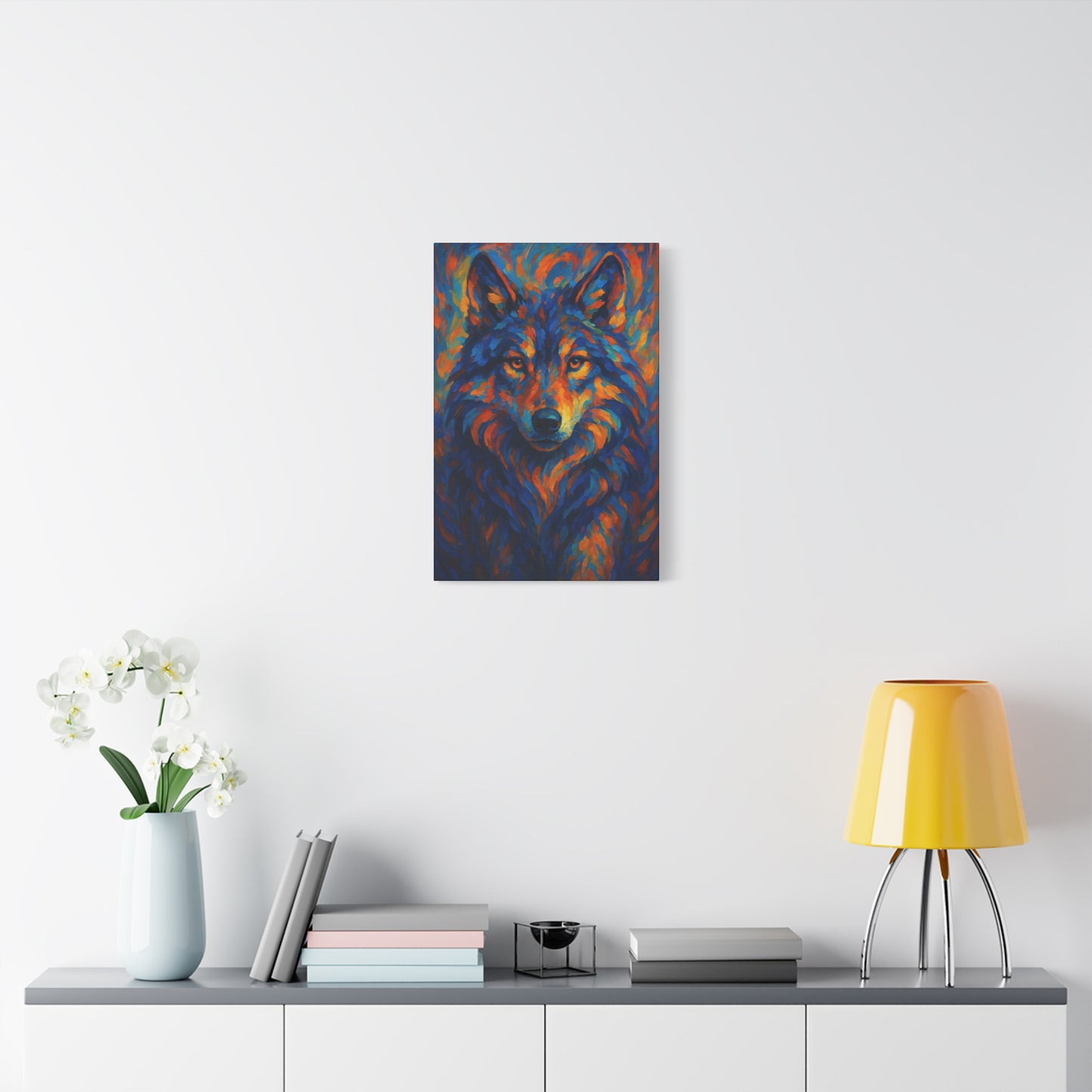 Cindercrest Wolf | Nature Wolf Canvas Wall Art