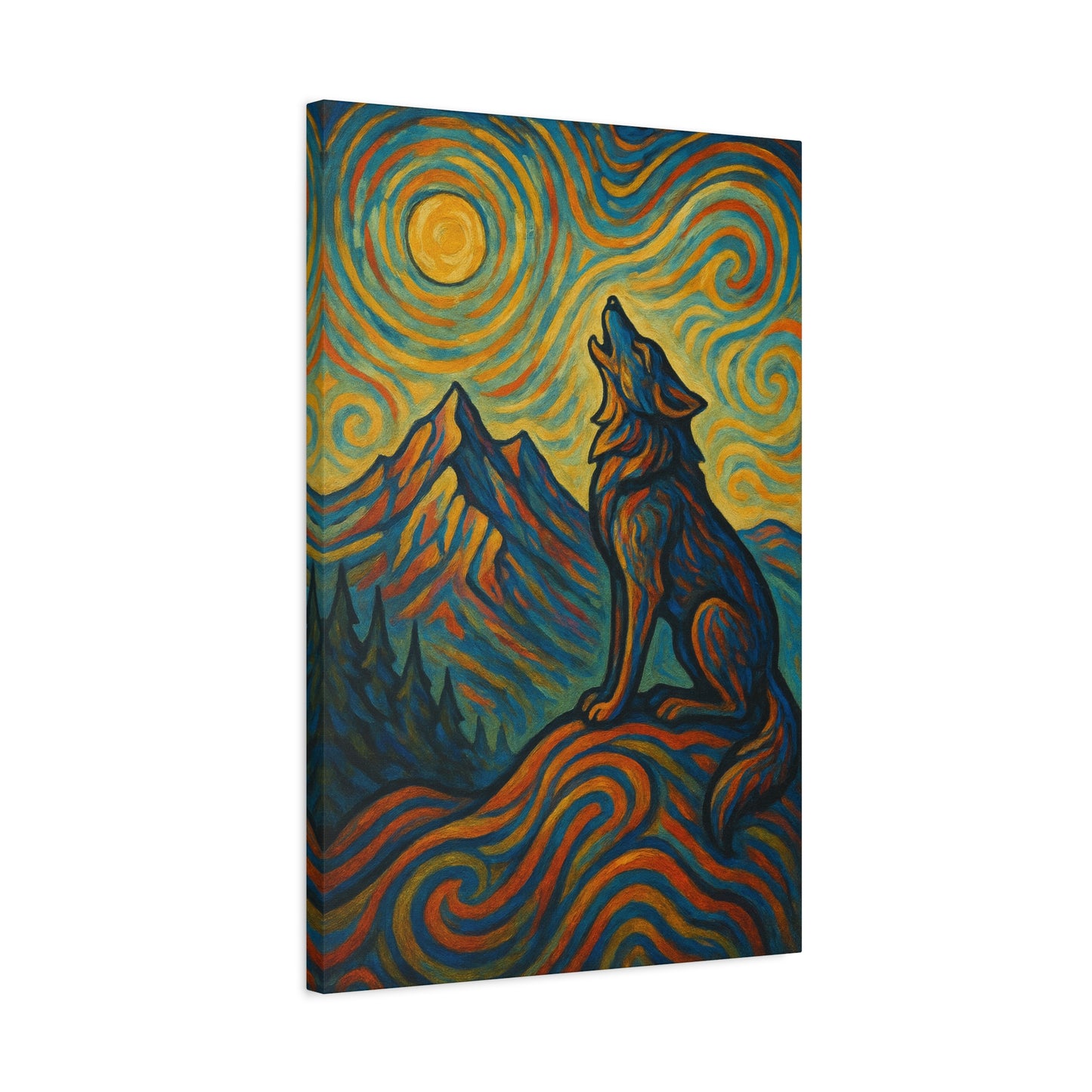 Suncry Wolf | Nature Wolf Canvas Wall Art