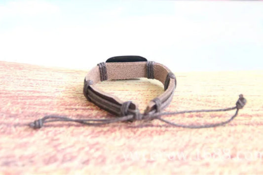 Bracelet on a textured surface with a blurred background