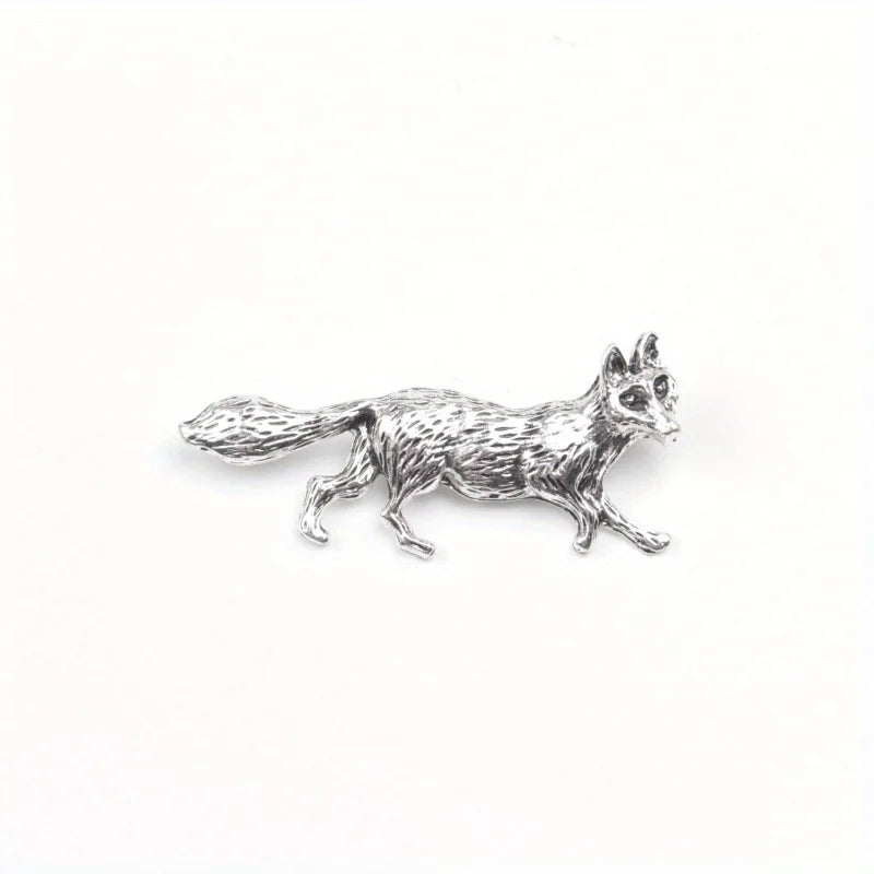 Prowlspirit Pin | Gold or Silver Wolf Brooch / Pin