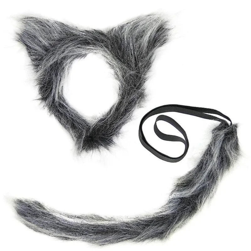 Moonpup Wolf Costume Set | Girls' Cosplay Outfit with Ears, Skirt, Tail, Mask & Warmers