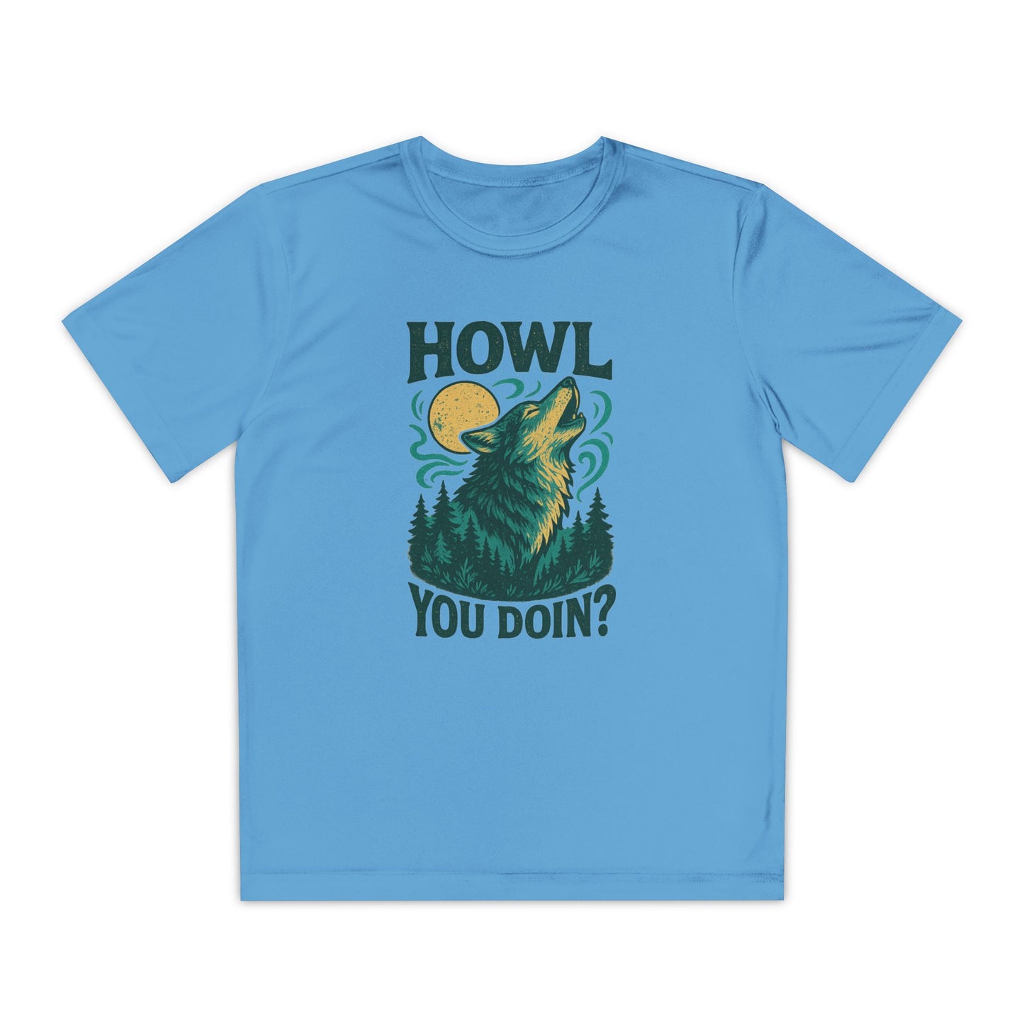 "Howl You Doin’?" Wolf | Youth Graphic Wolf Shirt