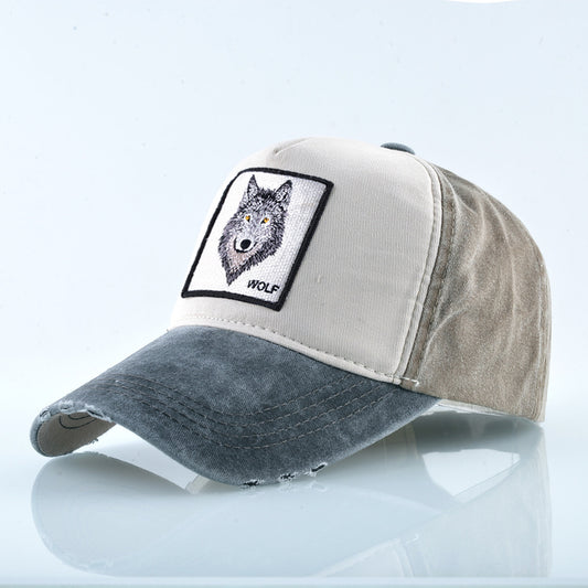 Grey Wolf Cap | Embroidered Baseball Hat